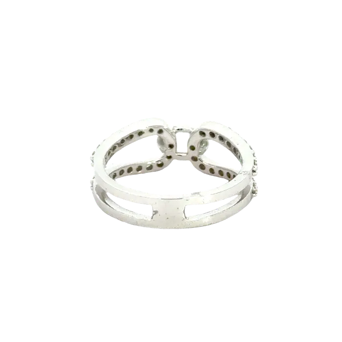 18k White Gold and Diamond Fancy Ring in size 5 and total gold weight of 317g Gold Palace Rings