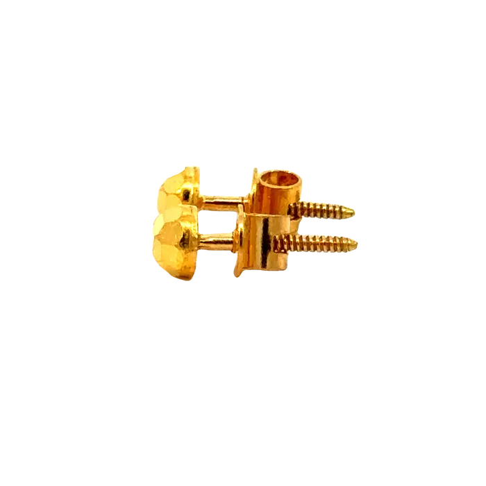 22k Yellow Gold BallBead Earrings with gold weight of 1115g Gold Palace Earrings