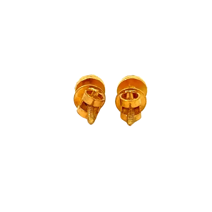 22k Yellow Gold BallBead Earrings with gold weight of 1115g Gold Palace Earrings