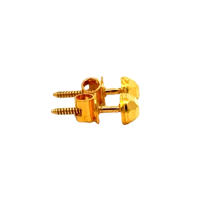 22k Yellow Gold BallBead Earrings with gold weight of 1115g Gold Palace Earrings