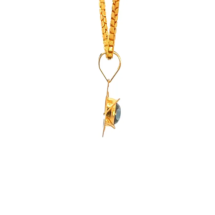 22k Yellow Gold Religious Evil Eye Medium Pendants with gold weight of 159g Gold Palace Bracelets