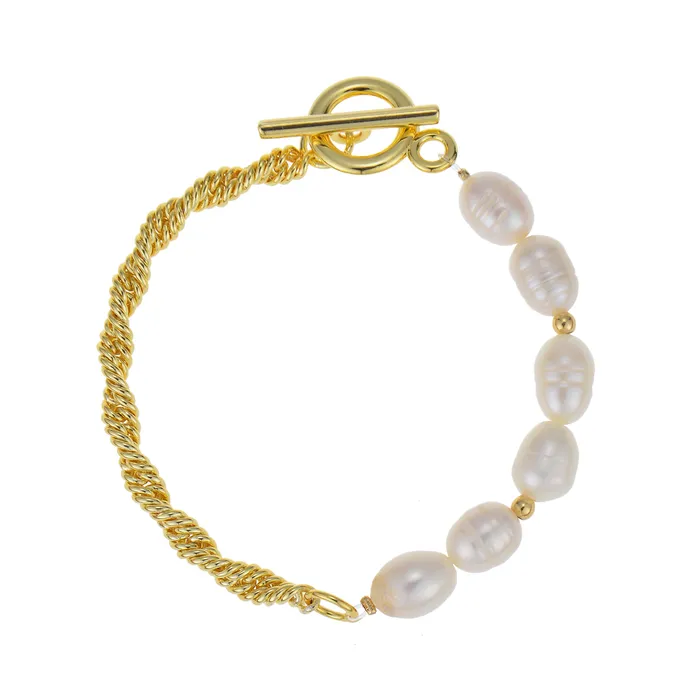 Betty and Biddy Bracelets Pearl TBar Bracelet