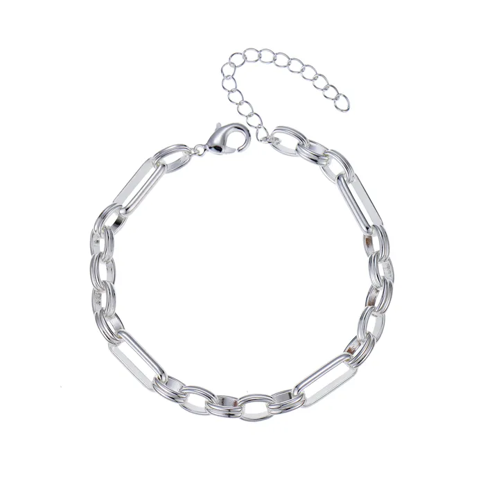 Betty and Biddy Bracelets Silver Triple Link Bracelet