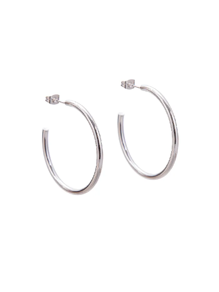 Betty and Biddy Earrings The Iconic Silver Hoop Large Earring