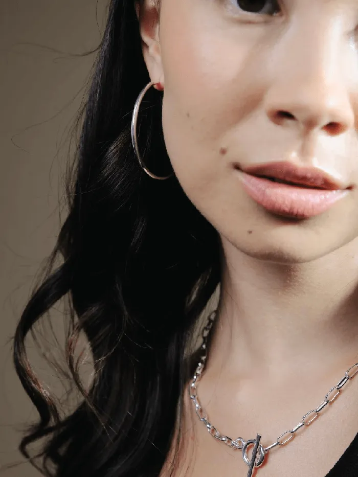 Betty and Biddy Earrings The Iconic Silver Hoop Large Earring