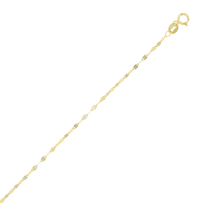 Bracelets DecadenceJewelry 14K Yellow Gold 180mm 9 030 Diamond Cut Petal Chain Bracelet Bracelets DecadenceJewelry 14K Yellow Gold 180mm 9 030 Diamond Cut Petal Chain Bracelet