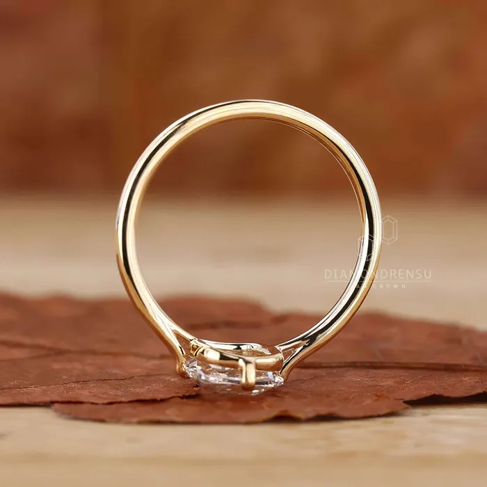 Cushion Rose Cut Lab Grown Diamond Solitaire Engagement Ring Diamondrensu Rings Cushion Rose Cut Lab Grown Diamond Solitaire Engagement Ring Diamondrensu Rings