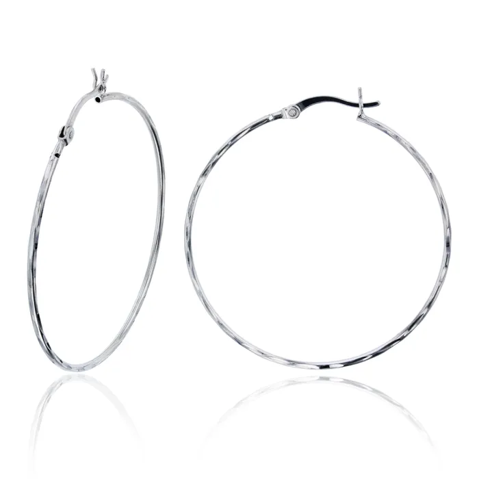 DECADENCE Sterling Silver Diamond Cut Polished Basic Hoop Earrings for Women Round Hoop Earrings Secure Snap Bar Closure Shiny Classic Earrings 10mm70mm Silver Earrings DECADENCE Sterling Silver Diamond Cut Polished Basic Hoop Earrings for Women Round Hoop Earrings Secure Snap Bar Closure Shiny Classic Earrings 10mm70mm Silver Earrings
