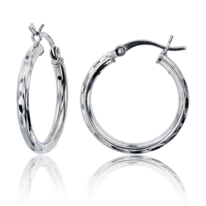 DECADENCE Sterling Silver Diamond Cut Polished Basic Hoop Earrings for Women Round Hoop Earrings Secure Snap Bar Closure Shiny Classic Earrings 10mm70mm Silver Earrings DECADENCE Sterling Silver Diamond Cut Polished Basic Hoop Earrings for Women Round Hoop Earrings Secure Snap Bar Closure Shiny Classic Earrings 10mm70mm Silver Earrings