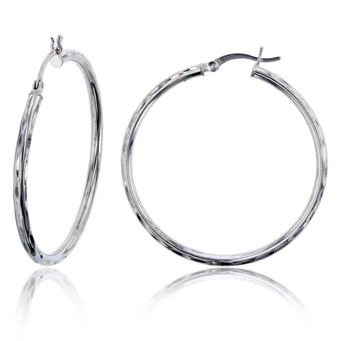 DECADENCE Sterling Silver Diamond Cut Polished Basic Hoop Earrings for Women Round Hoop Earrings Secure Snap Bar Closure Shiny Classic Earrings 10mm70mm Silver Earrings DECADENCE Sterling Silver Diamond Cut Polished Basic Hoop Earrings for Women Round Hoop Earrings Secure Snap Bar Closure Shiny Classic Earrings 10mm70mm Silver Earrings