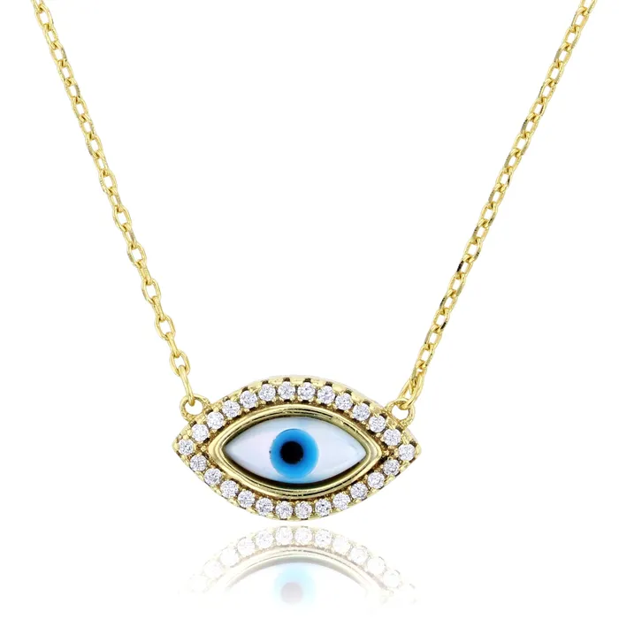 DecadenceJewelry Necklaces Sterling Silver Yellow Evil Eye 161 Necklace DecadenceJewelry Necklaces Sterling Silver Yellow Evil Eye 161 Necklace