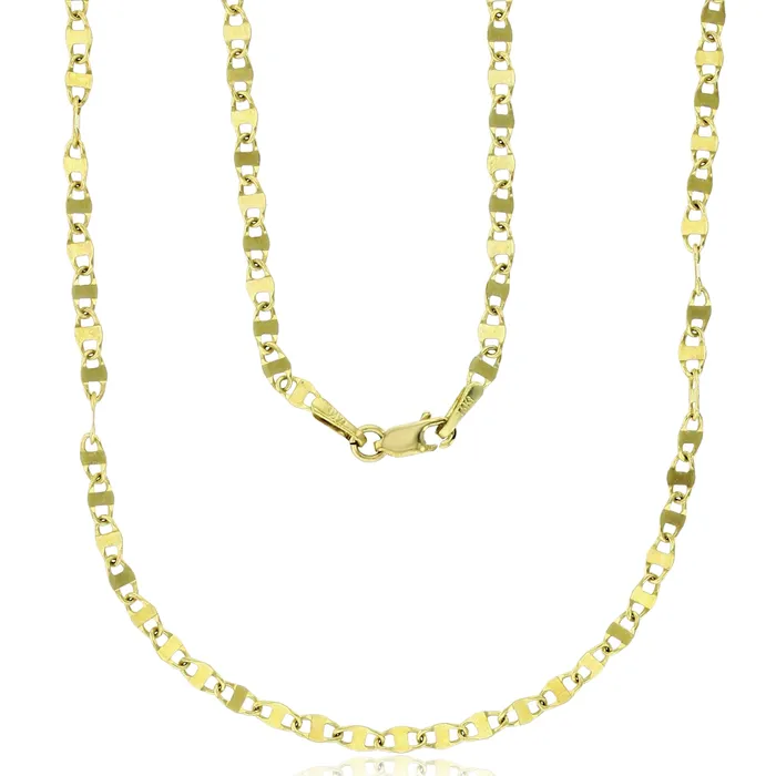 DecadenceJewelry Rings 14K Yellow Gold Solid 2mm250mm Diamond Cut Mariner Chain with Lobster Claw Clasp Italian Gold Necklaces Gold Mariner Necklaces for Men and Women DecadenceJewelry Rings 14K Yellow Gold Solid 2mm250mm Diamond Cut Mariner Chain with Lobster Claw Clasp Italian Gold Necklaces Gold Mariner Necklaces for Men and Women