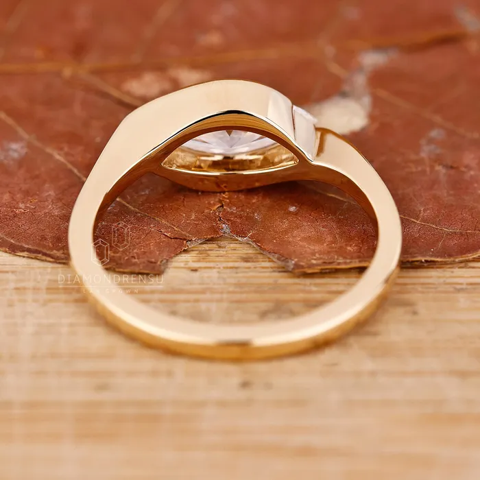 Diamondrensu Marquise Diamond Engagement Ring in East West Style Rings
