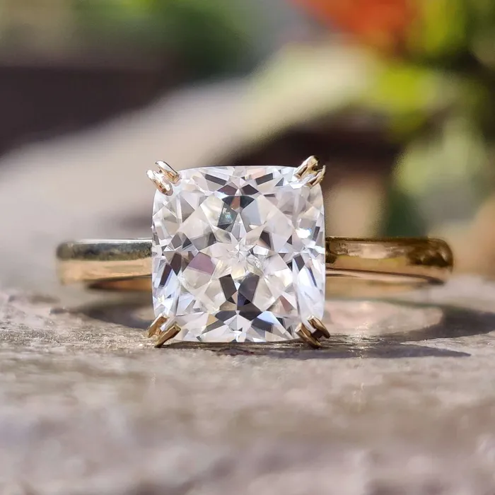 Diamondrensu Rings Infinity Symbol Ring 220 CT Cushion Rensu Cut Moissanite Solitaire Engagement Ring Diamondrensu Rings Infinity Symbol Ring 220 CT Cushion Rensu Cut Moissanite Solitaire Engagement Ring