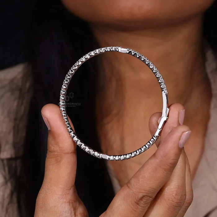 Diamondrensu Rings Round Brilliant Cut Lab Grown Diamond Bangle Diamondrensu Rings Round Brilliant Cut Lab Grown Diamond Bangle