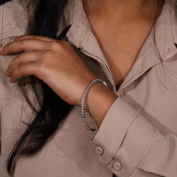 Diamondrensu Rings Round Brilliant Cut Lab Grown Diamond Bangle Diamondrensu Rings Round Brilliant Cut Lab Grown Diamond Bangle
