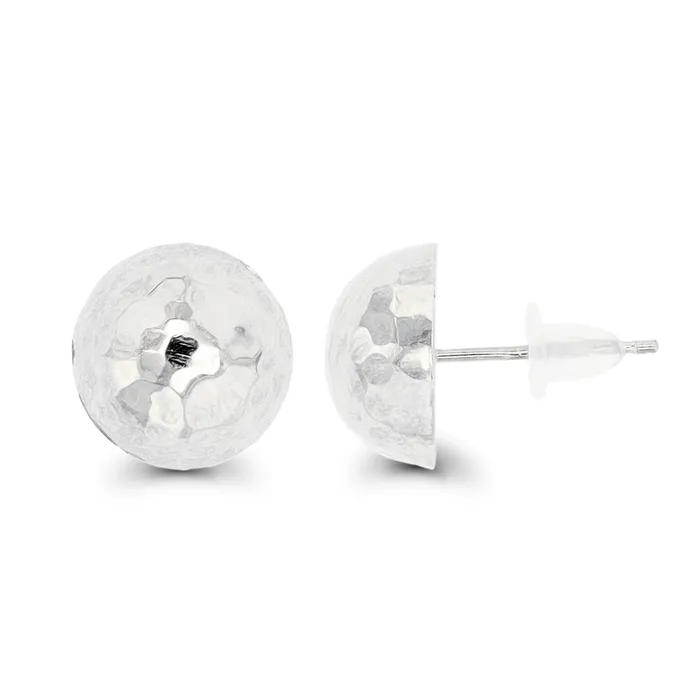 Earrings DecadenceJewelry 14K Gold 10MM DC Half Ball Stud Earrings