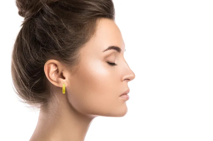 Earrings DecadenceJewelry 14K Yellow Gold High Polished and Textured 450x2000mm Huggie Earring Earrings DecadenceJewelry 14K Yellow Gold High Polished and Textured 450x2000mm Huggie Earring
