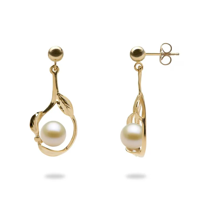 Earrings PickAPearl Pick A Pearl Maile Earrings in Gold