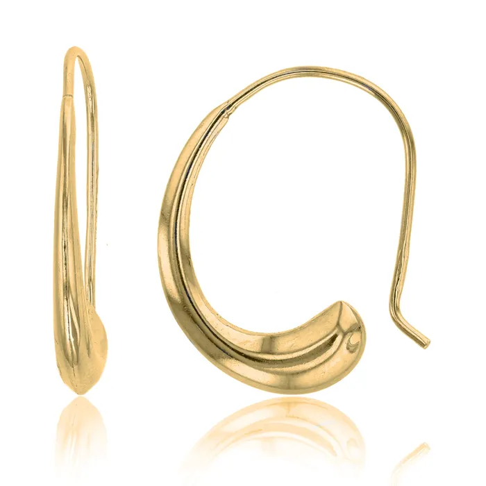 Earrings Silver 14K Solid Gold Plated 925 Sterling Silver Rhodium Fish Hook Hoop Earrings Earrings For Women Yellow Rose White Gold Plated Slide On Modern Look Feel Earrings Silver 14K Solid Gold Plated 925 Sterling Silver Rhodium Fish Hook Hoop Earrings Earrings For Women Yellow Rose White Gold Plated Slide On Modern Look Feel