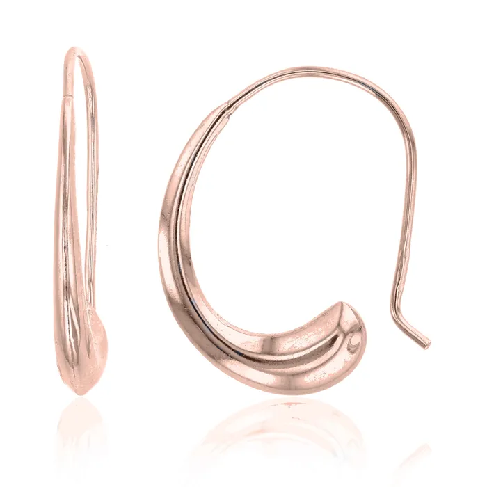Earrings Silver 14K Solid Gold Plated 925 Sterling Silver Rhodium Fish Hook Hoop Earrings Earrings For Women Yellow Rose White Gold Plated Slide On Modern Look Feel Earrings Silver 14K Solid Gold Plated 925 Sterling Silver Rhodium Fish Hook Hoop Earrings Earrings For Women Yellow Rose White Gold Plated Slide On Modern Look Feel