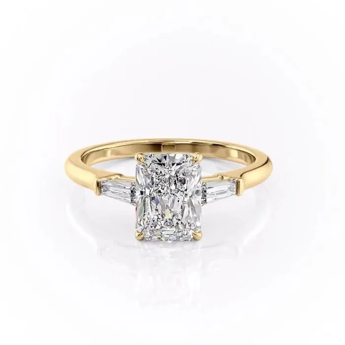 Flawless Moissanite Radiant Cut Moissanite Traditional Classic Design Rings