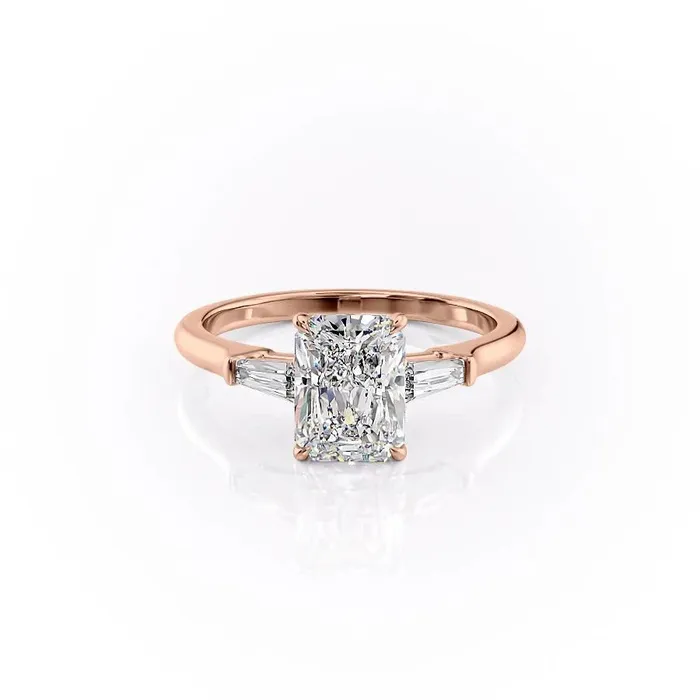 Flawless Moissanite Radiant Cut Moissanite Traditional Classic Design Rings Flawless Moissanite Radiant Cut Moissanite Traditional Classic Design Rings