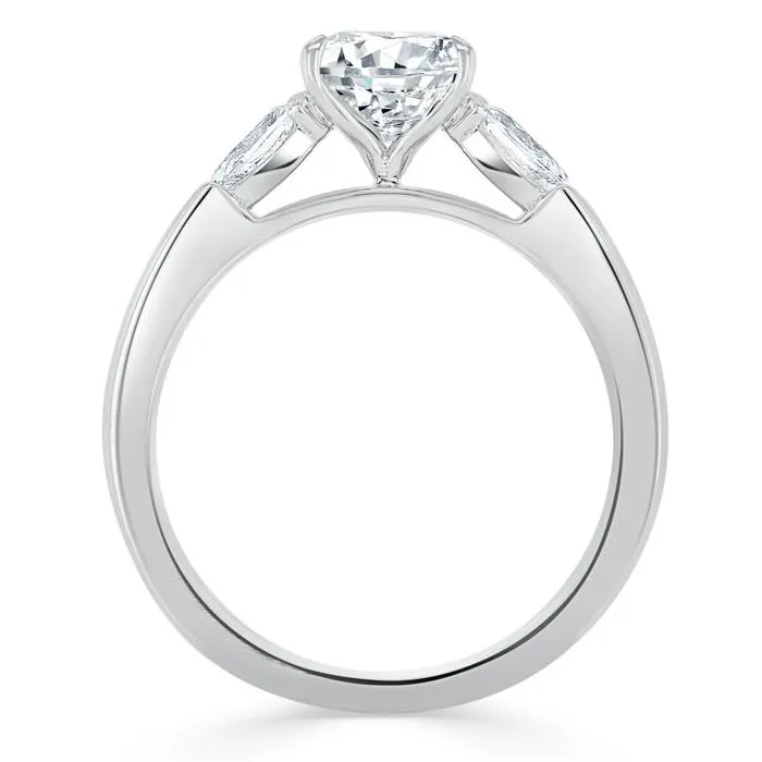 Flawless Moissanite Rings Cushion Cut Moissanite 3 Stone Engagement Ring Flawless Moissanite Rings Cushion Cut Moissanite 3 Stone Engagement Ring