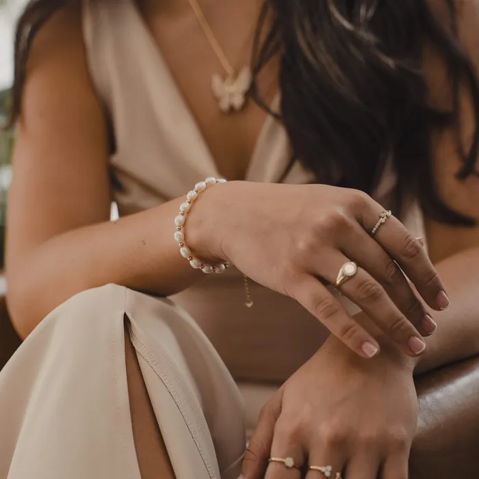 Fresh Glow Bracelet Handcrafted Pearl Bracelet Lirys Jewelry Bracelets