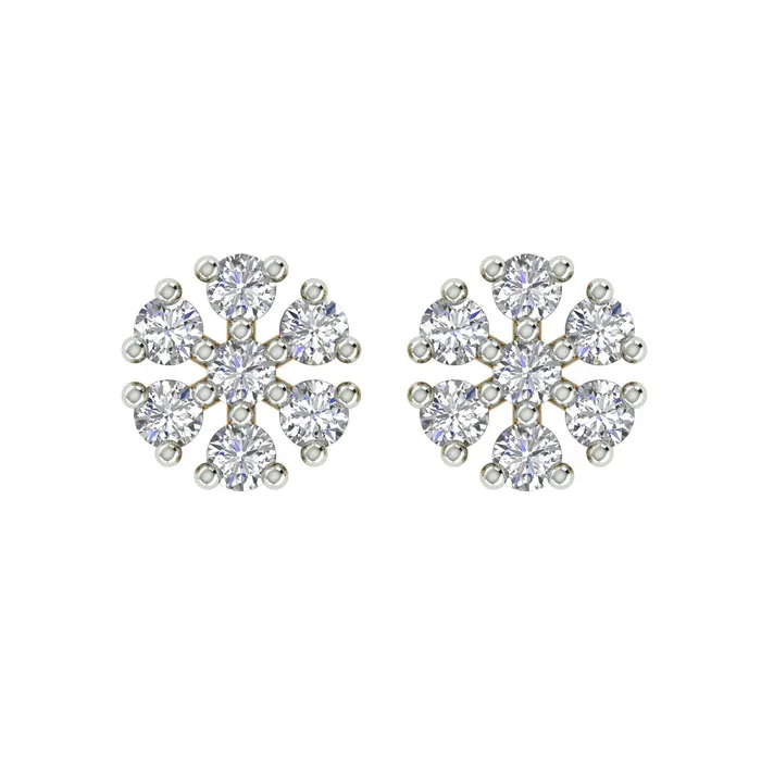 Gold Palace PreStyled Sets 18k Yellow Gold and Diamond Stud with gold weight of 216g