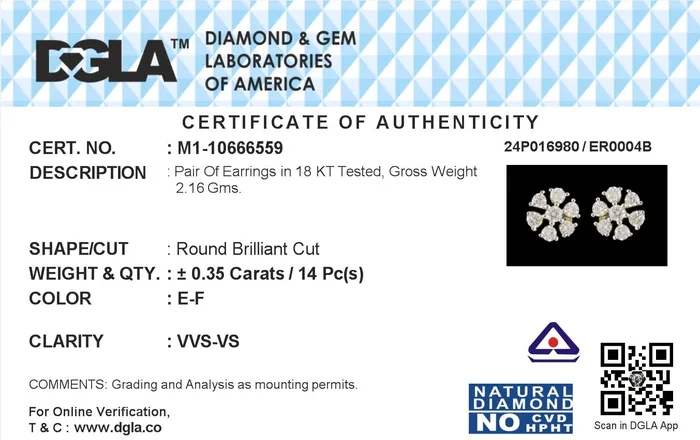 Gold Palace PreStyled Sets 18k Yellow Gold and Diamond Stud with gold weight of 216g