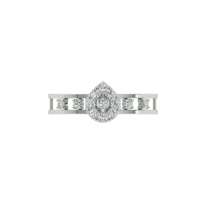 Gold Palace Rings 18k White Gold and Diamond Fancy Ring in size 55 and total gold weight of 124g