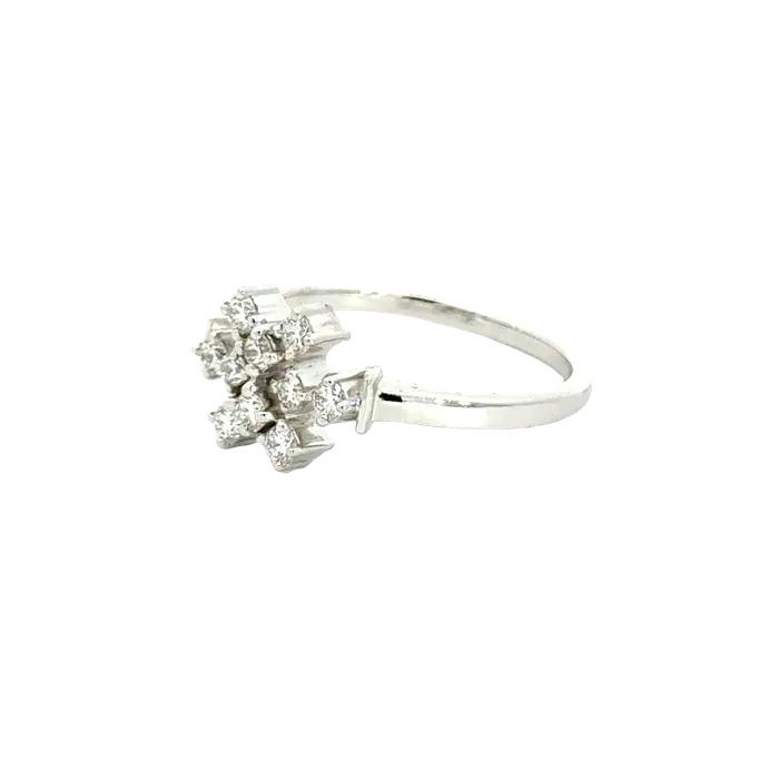 Gold Palace Rings 18k White Gold and Diamond Fancy Ring in size 55 and total gold weight of 256g Gold Palace Rings 18k White Gold and Diamond Fancy Ring in size 55 and total gold weight of 256g