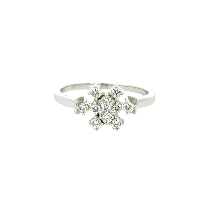 Gold Palace Rings 18k White Gold and Diamond Fancy Ring in size 55 and total gold weight of 256g