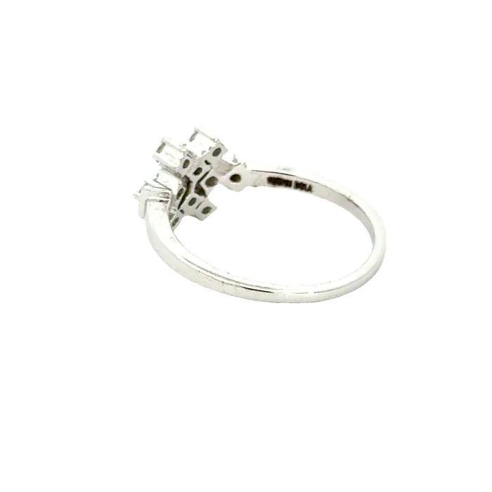 Gold Palace Rings 18k White Gold and Diamond Fancy Ring in size 55 and total gold weight of 256g