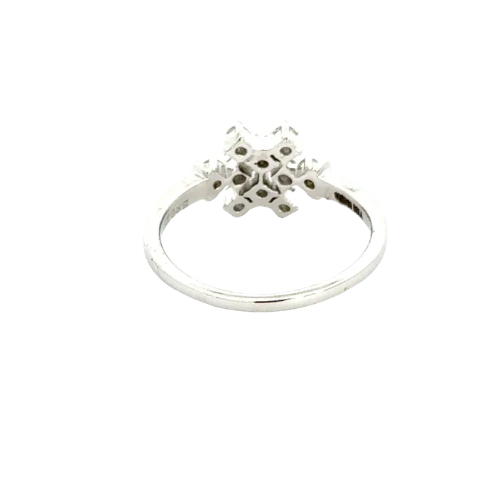 Gold Palace Rings 18k White Gold and Diamond Fancy Ring in size 55 and total gold weight of 256g