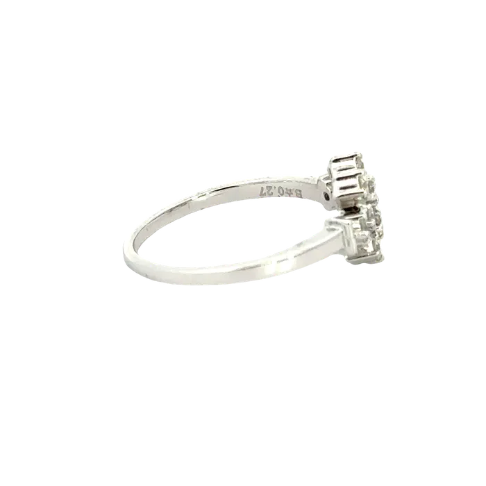 Gold Palace Rings 18k White Gold and Diamond Fancy Ring in size 55 and total gold weight of 256g