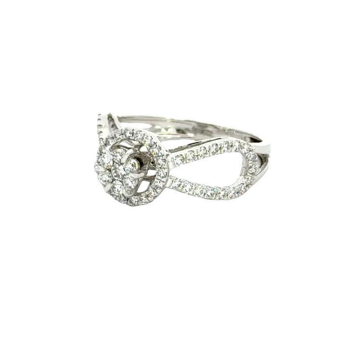 Gold Palace Rings 18k White Gold and Diamond Fancy Ring in size 55 and total gold weight of 328g Gold Palace Rings 18k White Gold and Diamond Fancy Ring in size 55 and total gold weight of 328g
