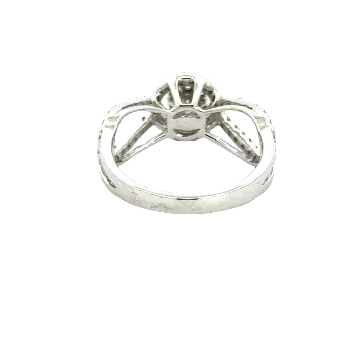 Gold Palace Rings 18k White Gold and Diamond Fancy Ring in size 55 and total gold weight of 328g
