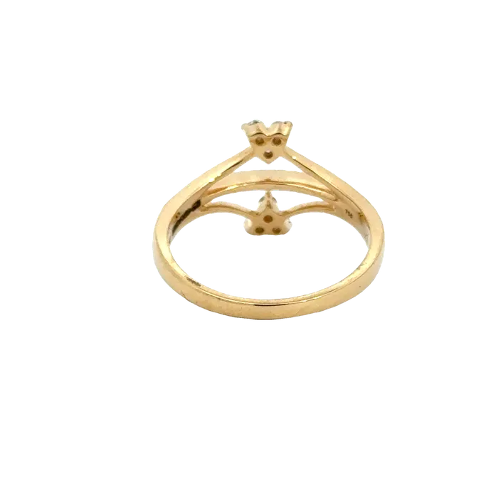 Gold Palace Rings 18k Yellow Gold and Diamond Fancy Ring in size 5 and total gold weight of 265g
