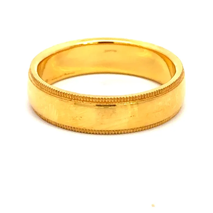 Gold Palace Rings 22k Yellow Gold Traditonal Wedding Band Ring measuring 9 x 6mm thickness Gold Palace Rings 22k Yellow Gold Traditonal Wedding Band Ring measuring 9 x 6mm thickness