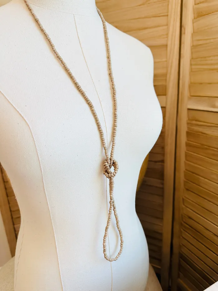 House of Sanchez Beaded Wrap NecklaceBracelet Taupe Bracelets