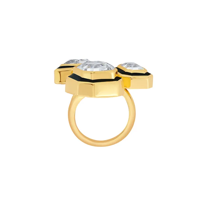 Isharya Modern Indian Jewelry Rings Bougie MultiCrystal Ring
