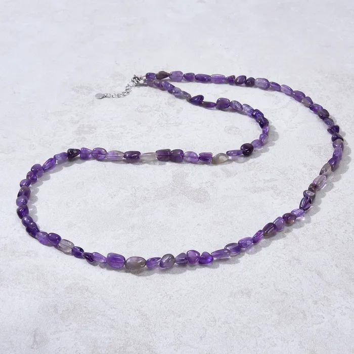 KALIFANO Bracelets 8mm Amethyst 30 Necklace Multi wrap Bracelet