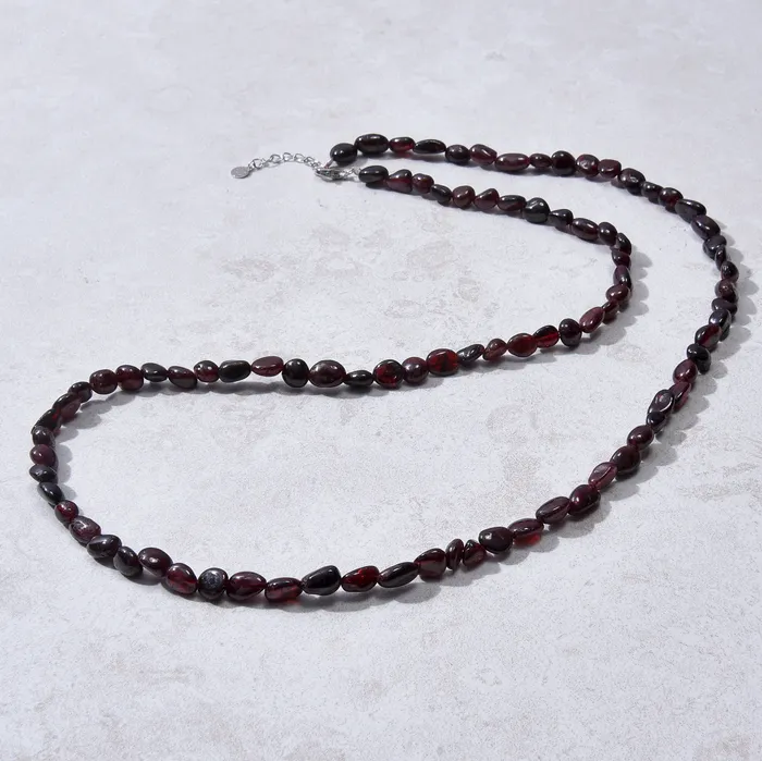 KALIFANO Bracelets 8mm Garnet 30 Necklace Multi wrap Bracelet