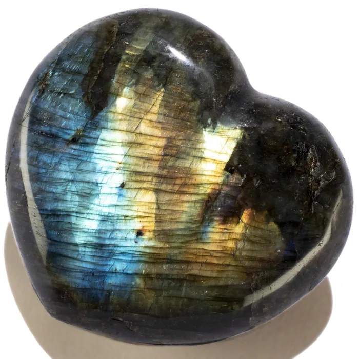 Labradorite Gemstone Heart Carving 300g 35in KALIFANO Necklaces