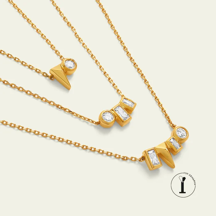 Layered Abstract Necklace Pret Necklaces