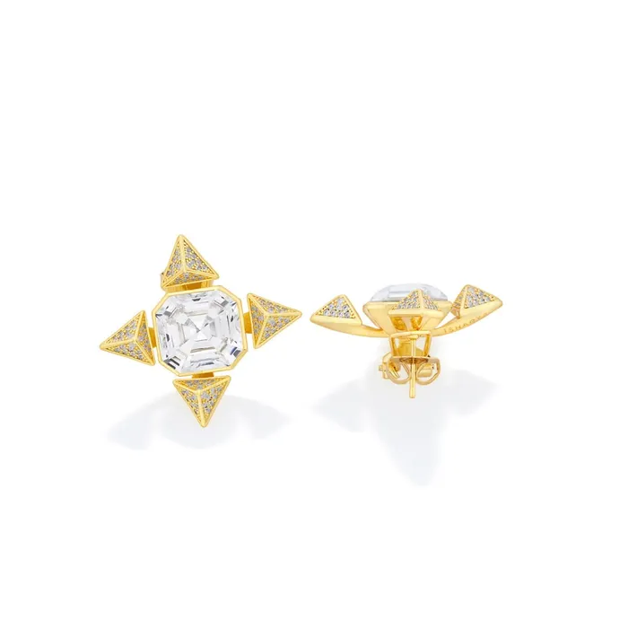 Malaika Arora Gold Moss Star Earrings celebtest Earrings