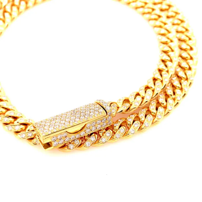 Necklaces Diamond MCL Diamond miami cuban link necklace 8mm 185 65ctw Necklaces Diamond MCL Diamond miami cuban link necklace 8mm 185 65ctw