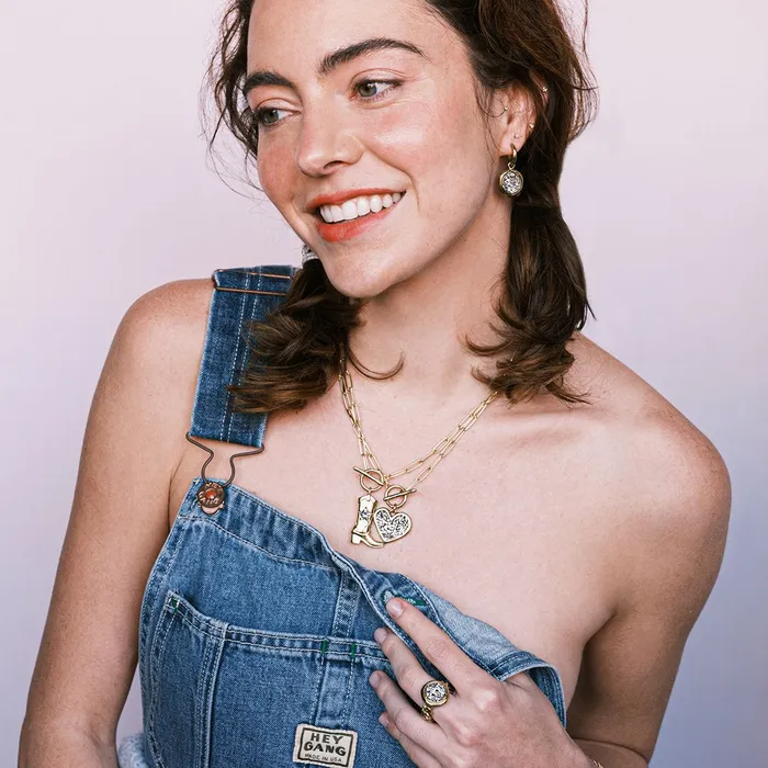 Necklaces Waxing Poetic Lone Star Boot Toggle Necklace